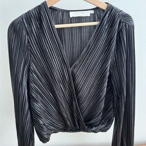 Black Cinched Blouse